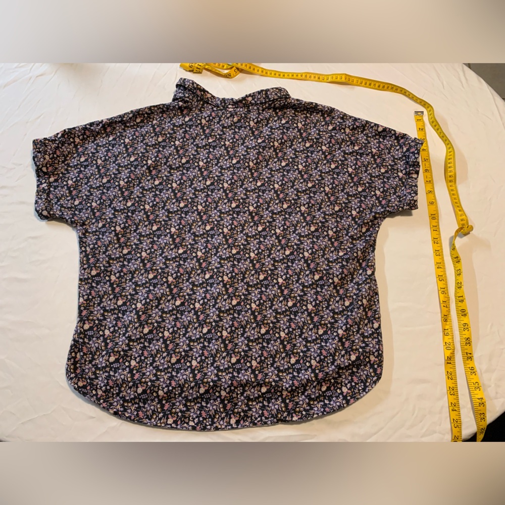 Universal Thread Navy Floral Men's Shirt - Picture 3 of 3